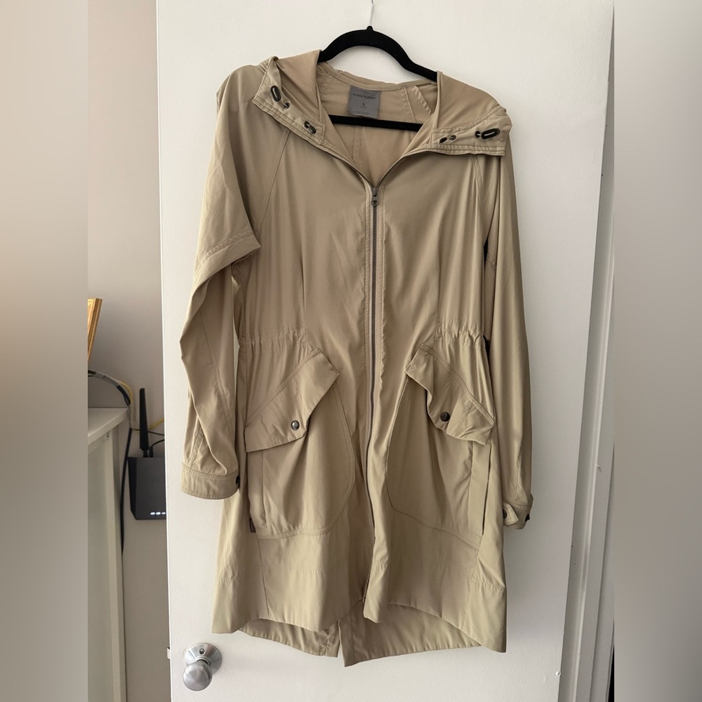 Icebreaker Merino Super lightweight Tan Trench Coat